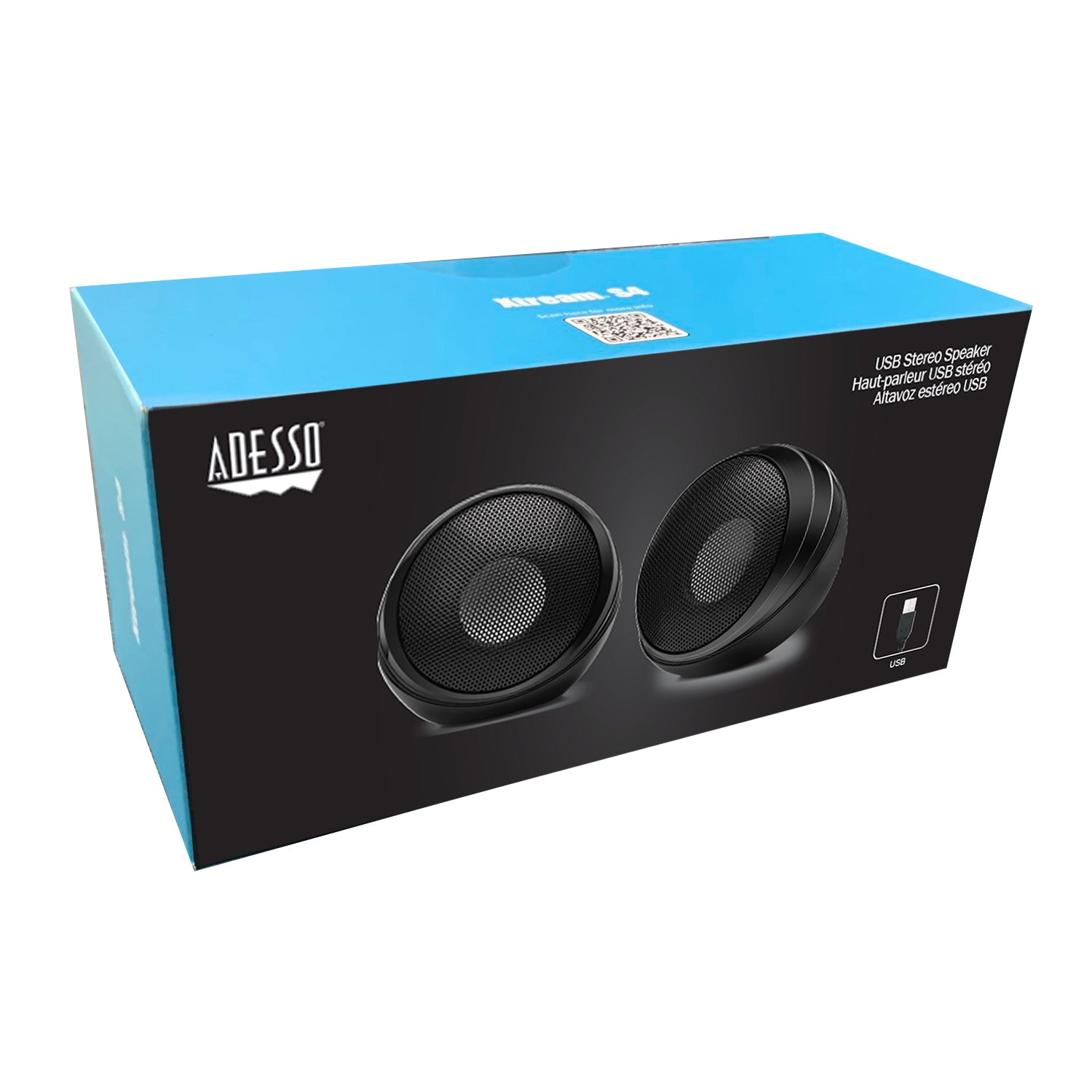 Adesso Xtream S4 USB Stereo Speakers (2-Pack)