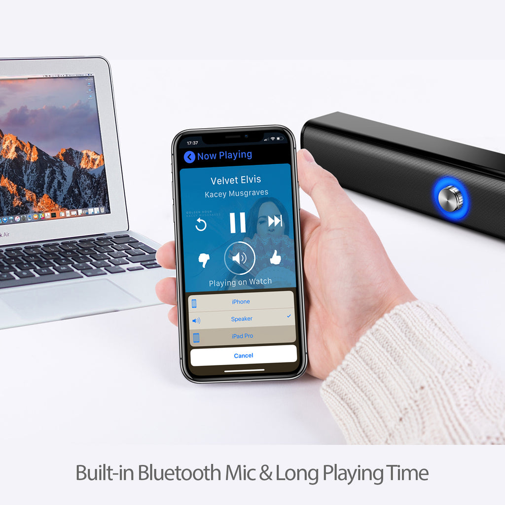 Adesso Xtream S6 Bluetooth & Wired Sound Bar Speaker (10W)