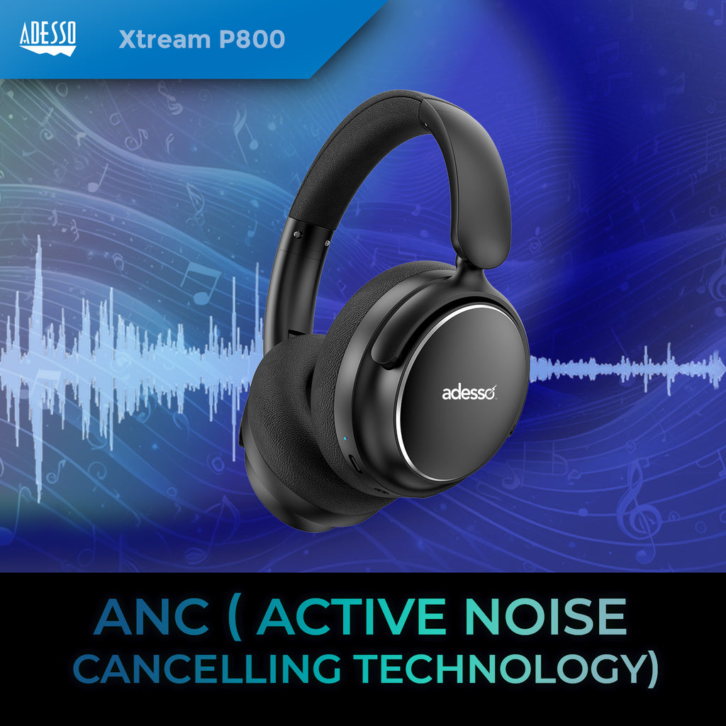 Adesso Xtream P800 Bone-Conduction Bluetooth Headset for Classroom & STEM Learning