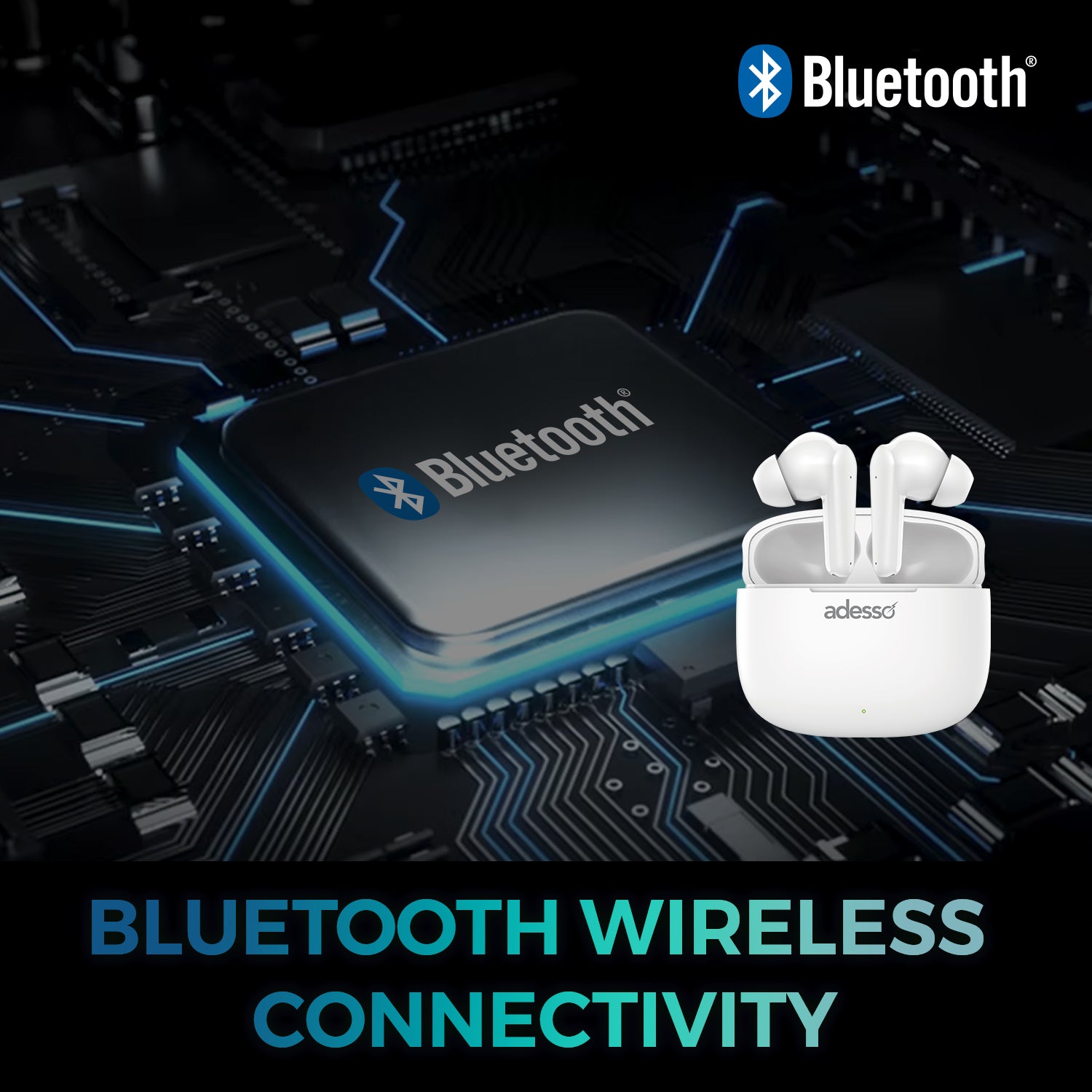 Adesso Xtream T1 Bluetooth Earbuds for Classroom Learning