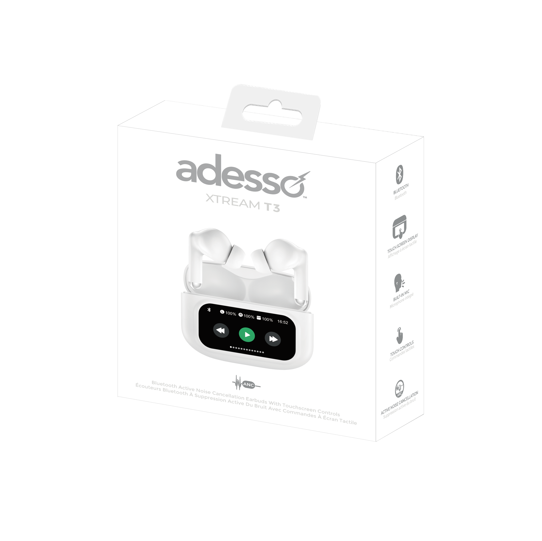 Adesso Xtream T3 ANC Touch Earbuds for Education