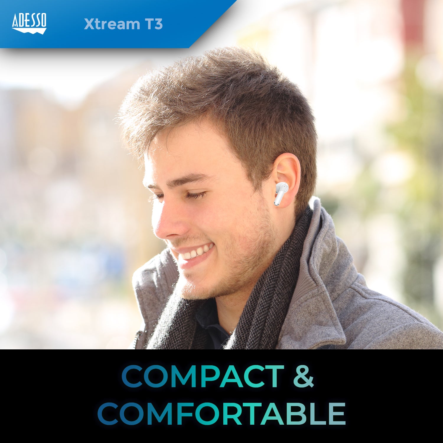 Adesso Xtream T3 ANC Touch Earbuds for Education