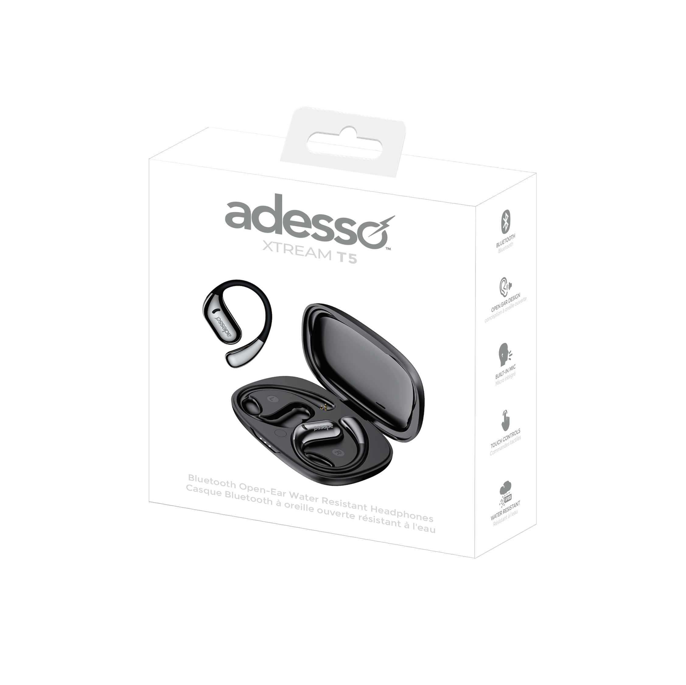 Adesso Xtream T5 Open-Ear Sports Bluetooth Earbuds