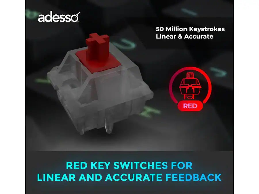 Adesso EasyTouch-130SB Smart Card Keyboard for Classrooms