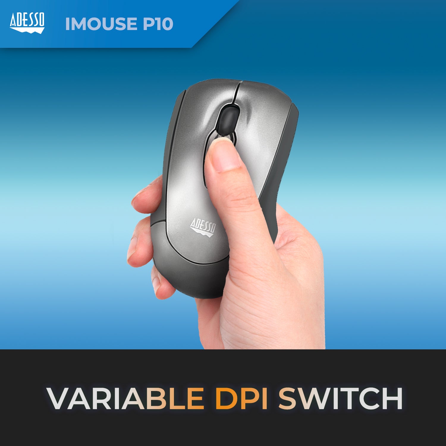 Adesso iMouse P10 Air Mouse Mobile Wireless Presentation Mouse