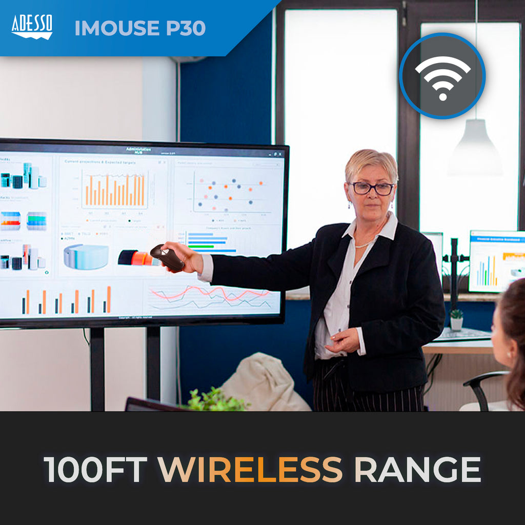Adesso iMouse P30 Air Mouse Go Plus Wireless Presentation Mouse