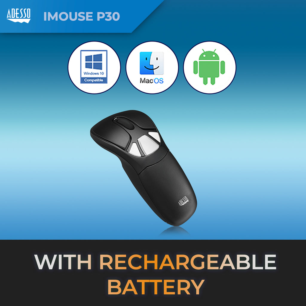 Adesso iMouse P30 Air Mouse Go Plus Wireless Presentation Mouse