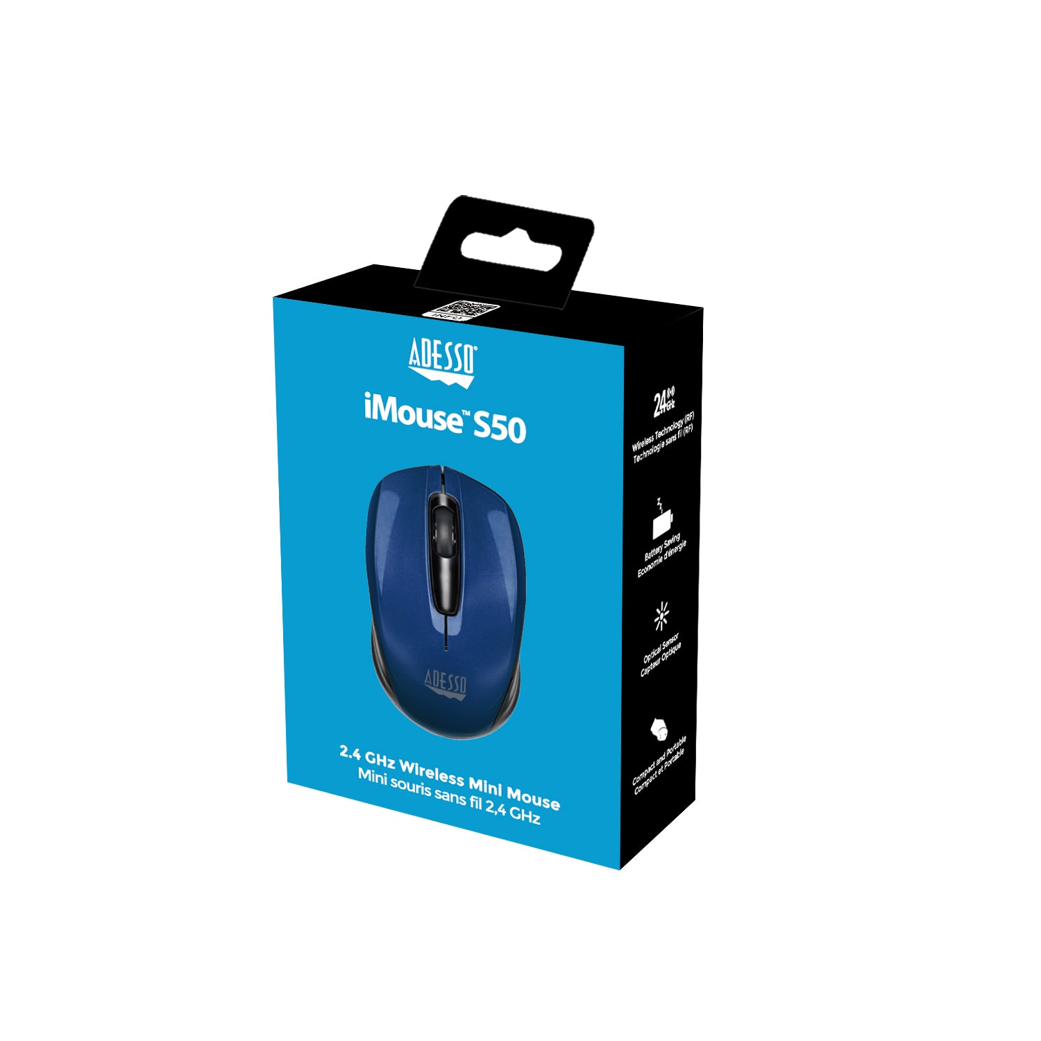 Adesso iMouse S50L Wireless Mini Mouse (Blue)