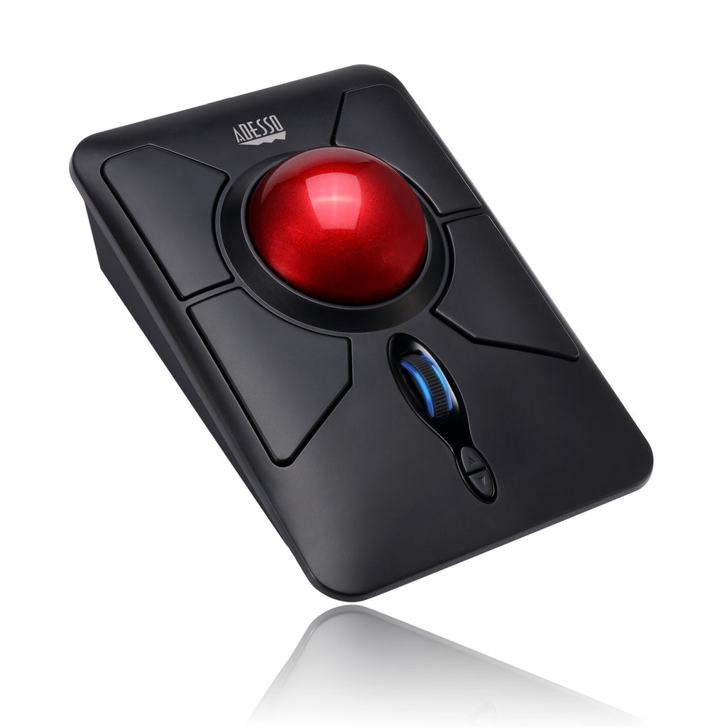 Adesso iMouse T50 Wireless Programmable Ergonomic Trackball Mouse