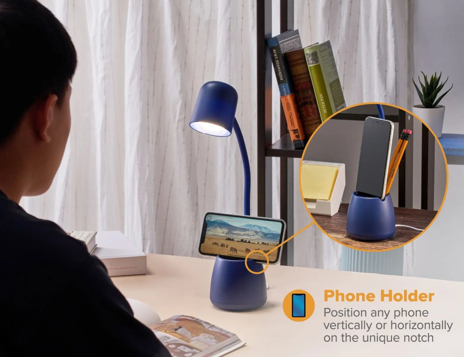 Bostitch Office Dimmable LED Desk Lamp with Storage Cup