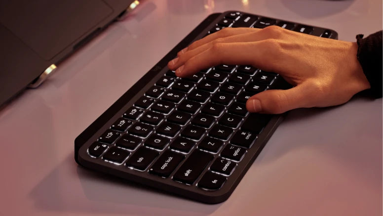 Logitech MX Keys Mini for Mac Wireless Keyboard - Pale Grey
