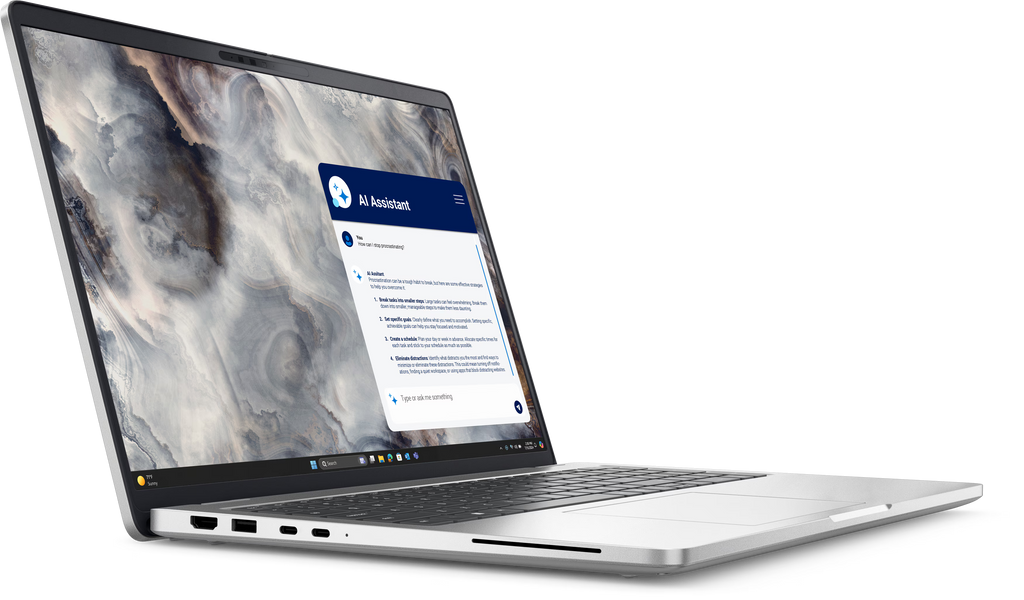 Dell Pro 16 Plus AI Performance Laptop – Core Ultra 7, 16GB RAM, 512GB SSD