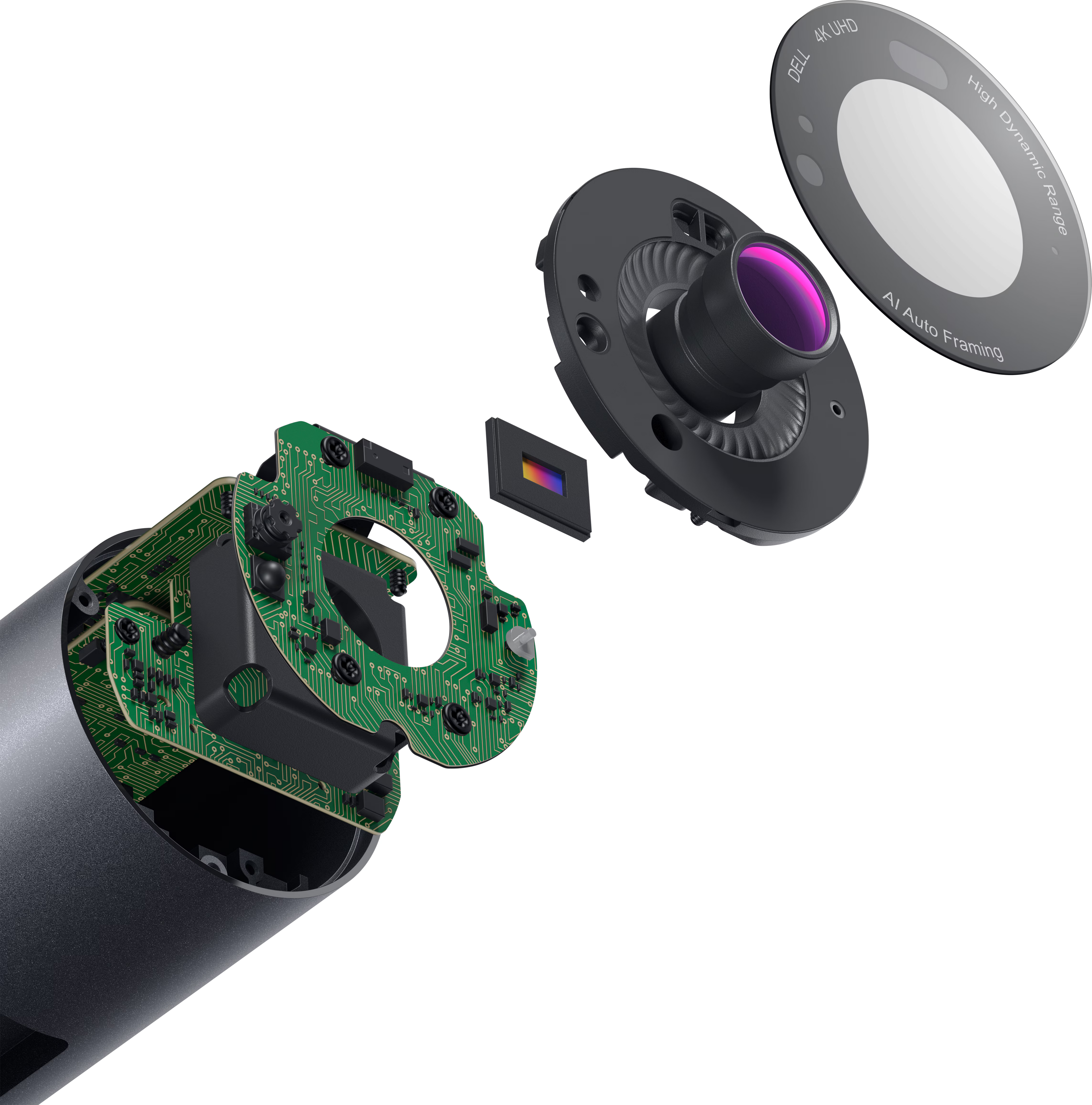 Dell UltraSharp WB7022 4K UHD AI Webcam